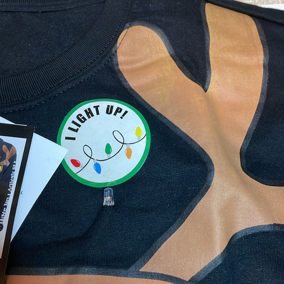 SpongeBobSquarePants Graphic Holiday light up Pullover Sweatshirt XL NWT - Picture 7 of 12